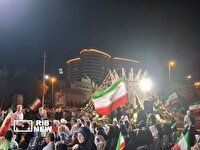 طنین الله اکبر ساکنان و گردشگران کیش در هفتاد و یکمین شب از حماسه خیابان