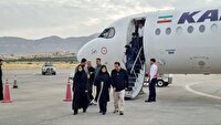 فاطمه مهاجرانی سخنگوی دولت وارد ایلام شد