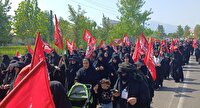 جاماندگان گیلانی اربعین حسینی در طی مسیر عاشقی
