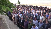 تشییع مادر شهید برسیا در روستای امیرالمومنین